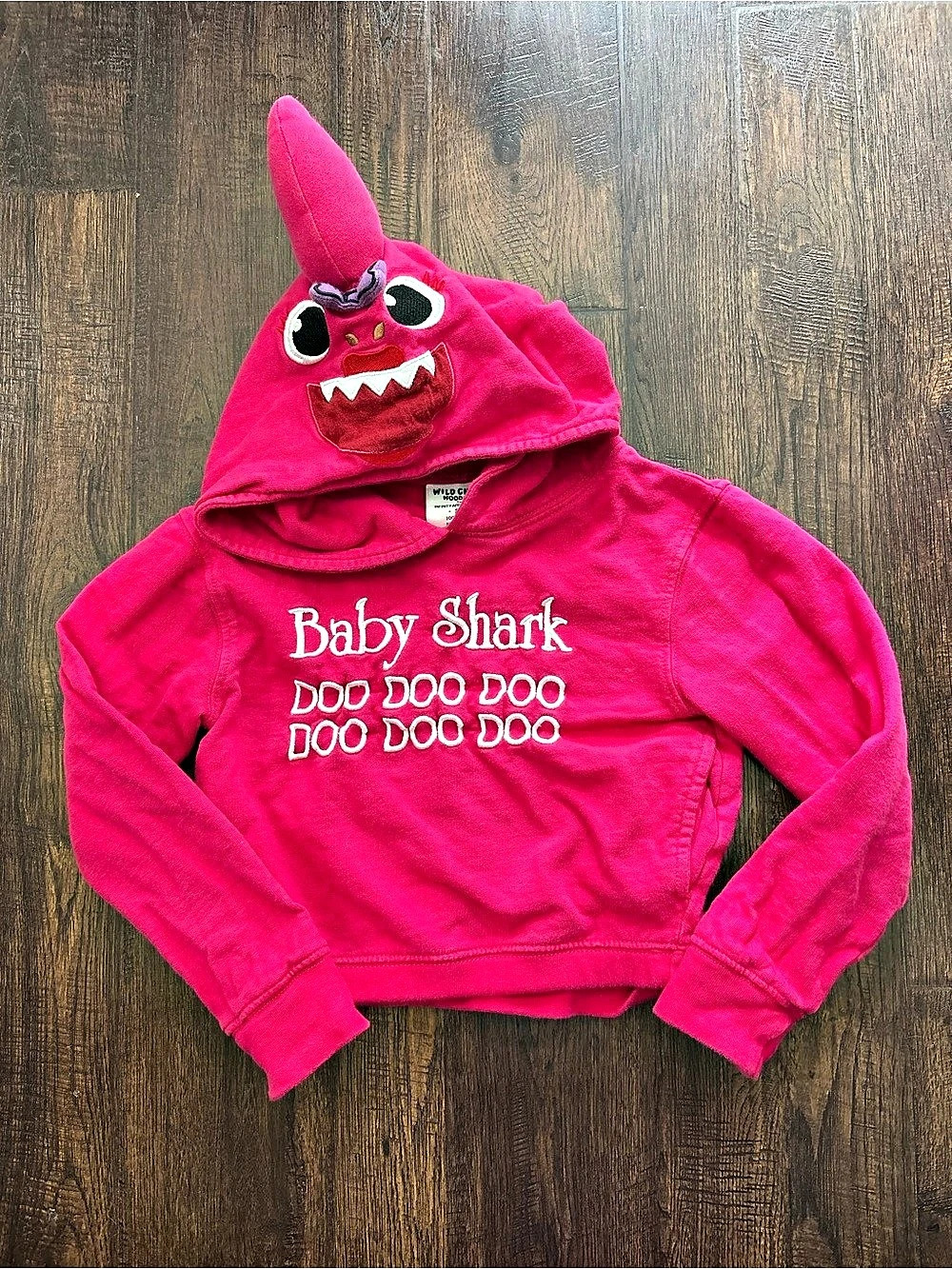 Wild Child Hoodies Baby Shark Girls 2T Pink Hoodie